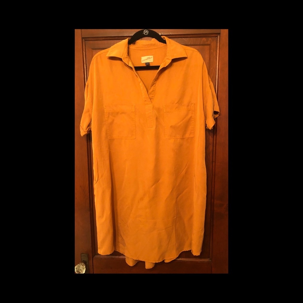 Mustard Yellow Shirt Dress